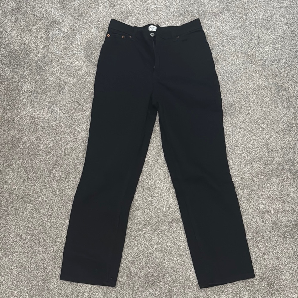 Abercrombie & Fitch Black Straight Leg Jeans